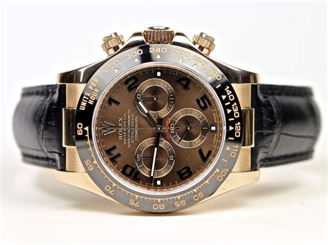 rolex daytona gold with leather strap|Rolex daytona strap replacement.